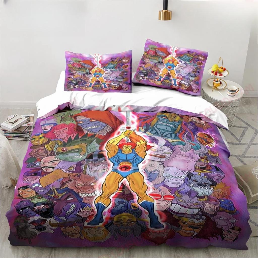Cartoon Thundercats Bedding Set Sheet King Twin Double Child Bedding Set Mircofiber Or Polyester Duvet Cover Set Home Textiles