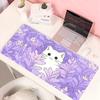 Wolken Schwarze Katze Mauspads PC Grüne Pflanzen Blume Gaming Tastatur Teppich Laptop Kawaii Anime Gamer Schrank Mauspads XL Niedliche Schreibtischmatte