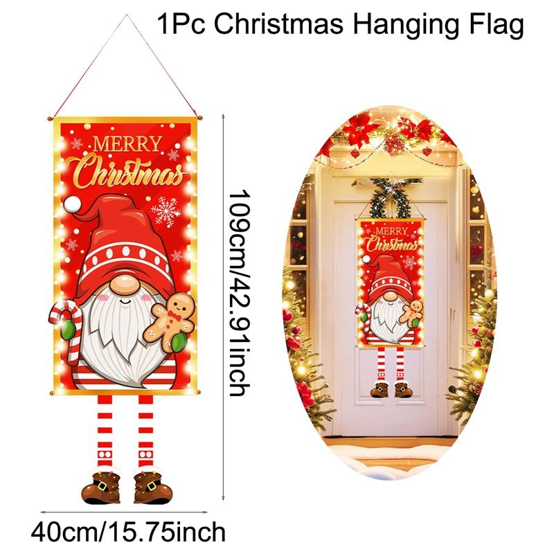 Christmas Hanging Flag Merry Christmas Decorations For Home 2026 Xmas Gifts Christmas Ornament Navidad Natal Noel New Year 2026