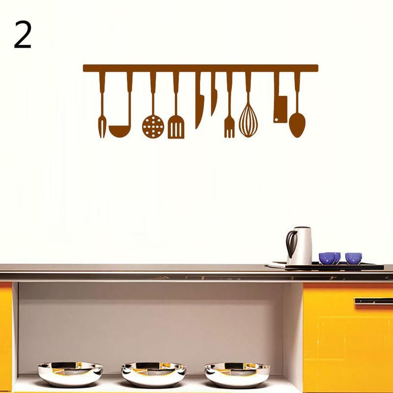 Стильная кухонная утварь Декоративные наклейки Ресторан Кухня Фон Наклейки на стену 2
