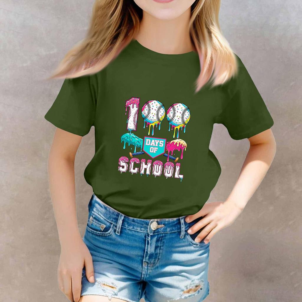 St. Patrick's Day Toddler Girl Boy T-Shirts Kids Top Boys And Girls Printed Short Sleeved T-shirt
