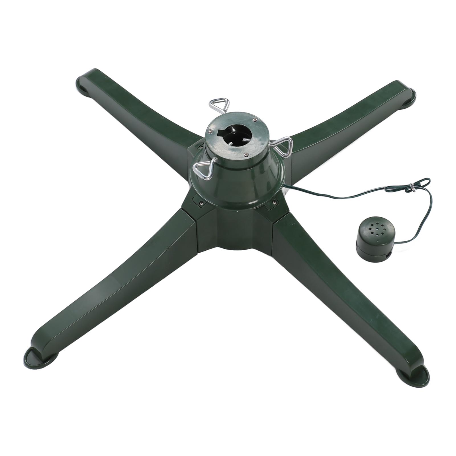 

Вращающаяся на 360 градусов подставка для рождественской елки, диаметр центрального столба 1,25 дюйма, встроенная музыкальная шкатулка, регулируемая US Plug