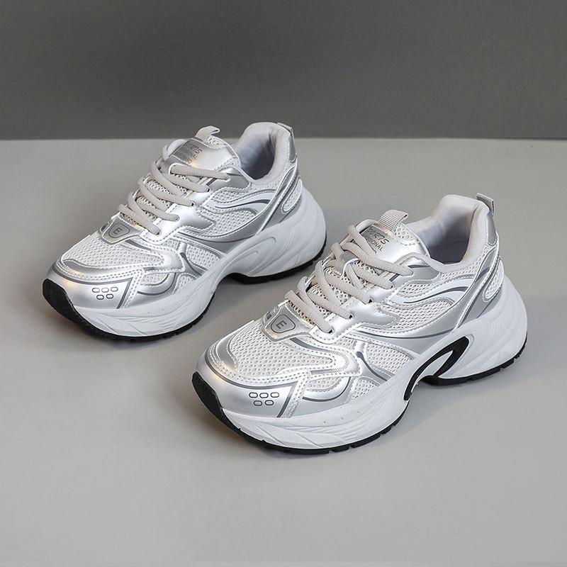 

[Customized] QZH2103 new 2025 spring and autumn breathable shoes simple and versatile rest sports leisure thick sole increase 35