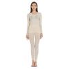 Base Layer Top Women Long Sleeve Thermal, Lightweight Fabric Breathable Winter Undershirt Warm Comfortable Stretchy Soft for Outdoor Activities, Skin