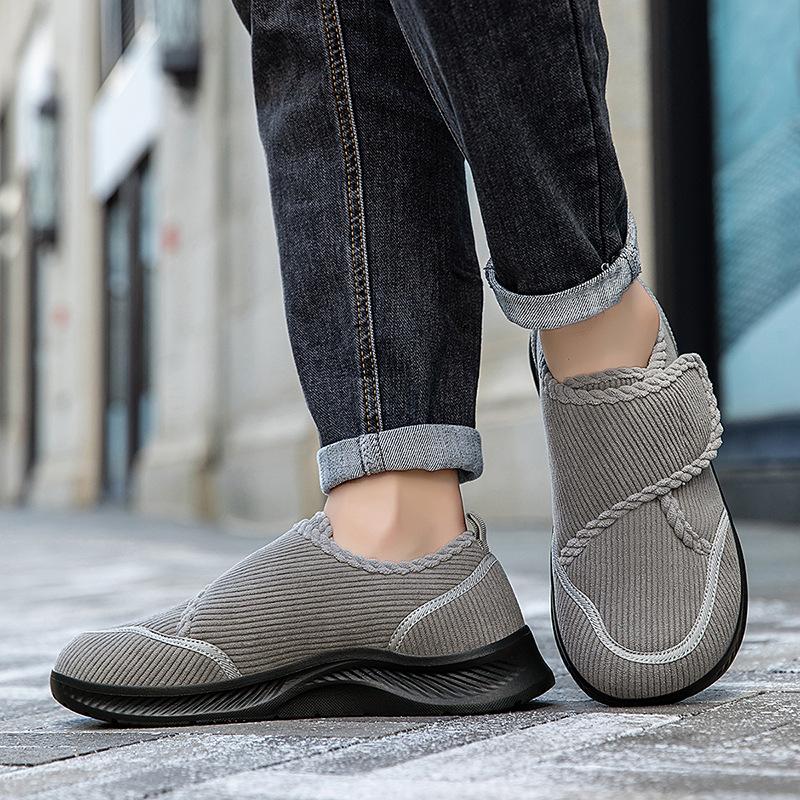 

Autumn and winter new wide last, velvet, warm and widened rehabilitation shoes, special shoes for fat feet and swollen feet, walking shoes 45