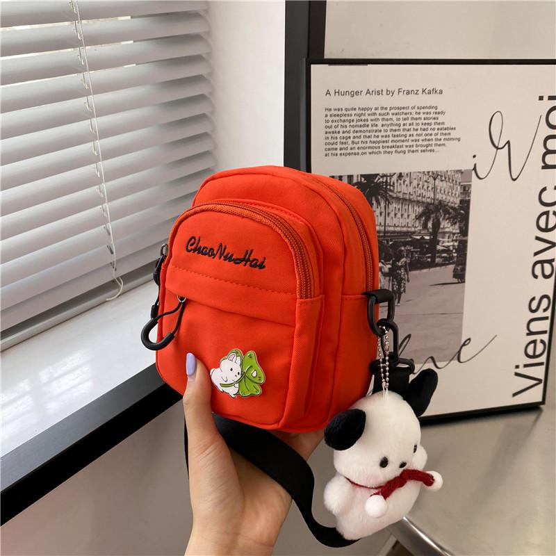 2025 Summer New Messenger Bag Cute Cartoon Korean Go Out Portable Bag Change Bag Messenger Mobile Phone Bag