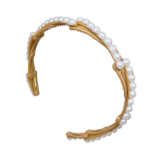 Women Headband Anti-Skid Teeth Resin Hairband Adjustable Stretch Travel Washing Face Hair Hoop Running Jumping Hair Accessory