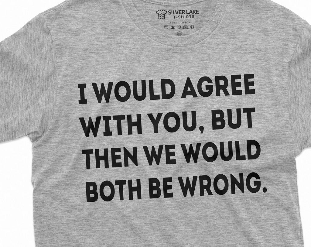 Funny I would agree with you T-shirt Sarcastic Sarcasm Birthday Gift Shirt for Him Mens Womens Saying Tee Gift shirt