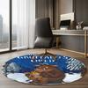 The Gruffalo Printed Round Rug Carpet Chair Rug Area Rug Entryway Doormats,for Office Chair Living Room Bedroom Kitchen Room.