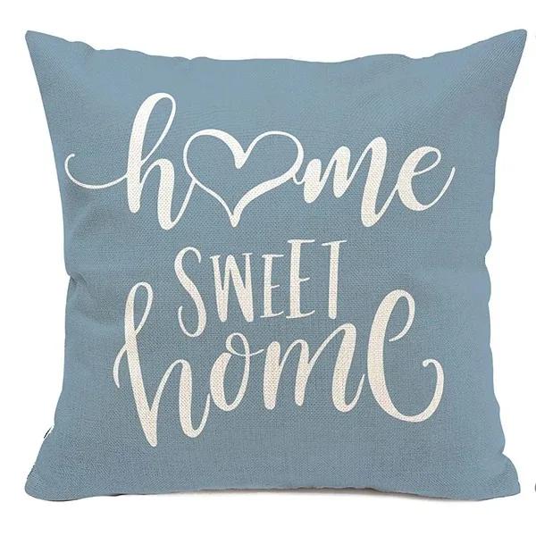 Blue and White Geometric Decorative Pillowcase Living Room Office Home Pillowcase Car Ornaments Ideal Gift