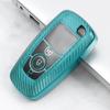 TPU Carbon Fiber Car Smart Key Case Cover Bag Keychain for Ford EcoSport Edge S-MAX Ranger Lincoln Mondeo 2017 2018