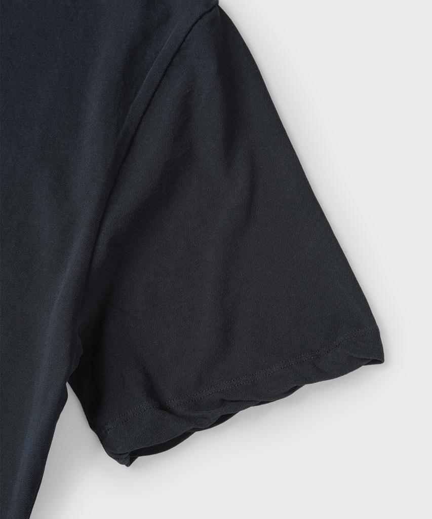 PANICALE Navy Vintage Washed Logo T-Shirt