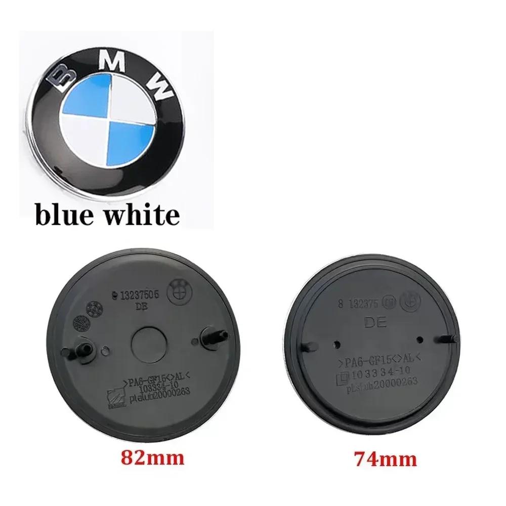 2 Stück-74+82mm Auto Emblem Logo Heckklappen Abzeichen für BMW E46 E39 E87 E90 E28 E53 E30 E60 E34 E36 E61 E62 E70 E91 E92 Zubehör