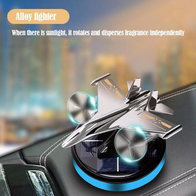 Solarbetriebener Propeller-Kampfjet Auto Lufterfrischer Aromatherapie Parfüm Für Männer Frauen Auto Innendekoration Auto Innenzubehör K9P5