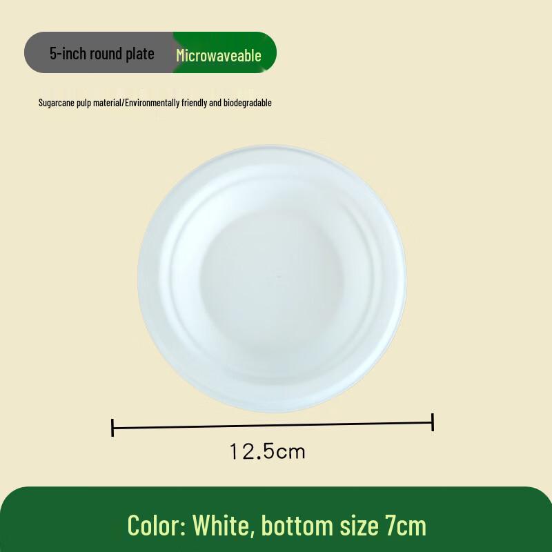 Disposable Biodegradable Pulp Bowls & Plates 1000 Pcs