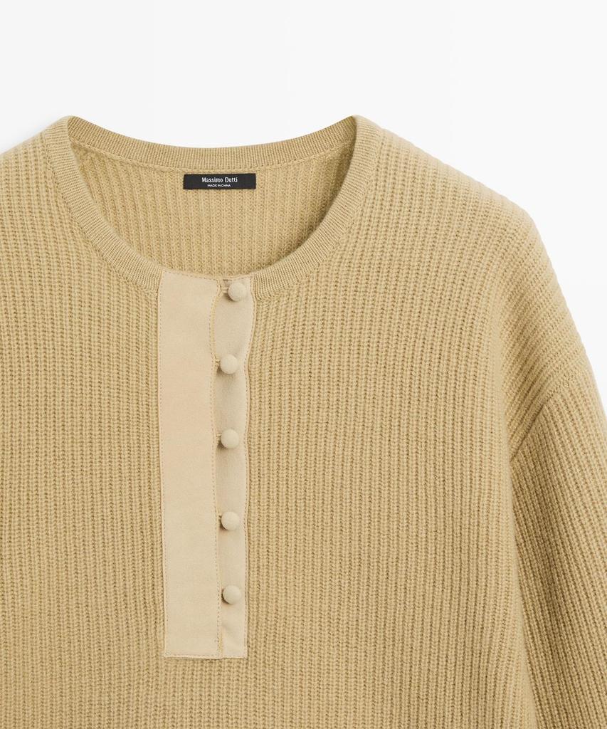Masimodutti Wool Blend Knit Sweater