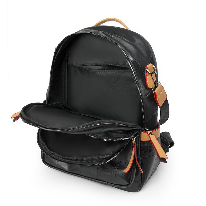 Zaino da donna color block, borsa a spalla multifunzionale, zaino da viaggio multiuso