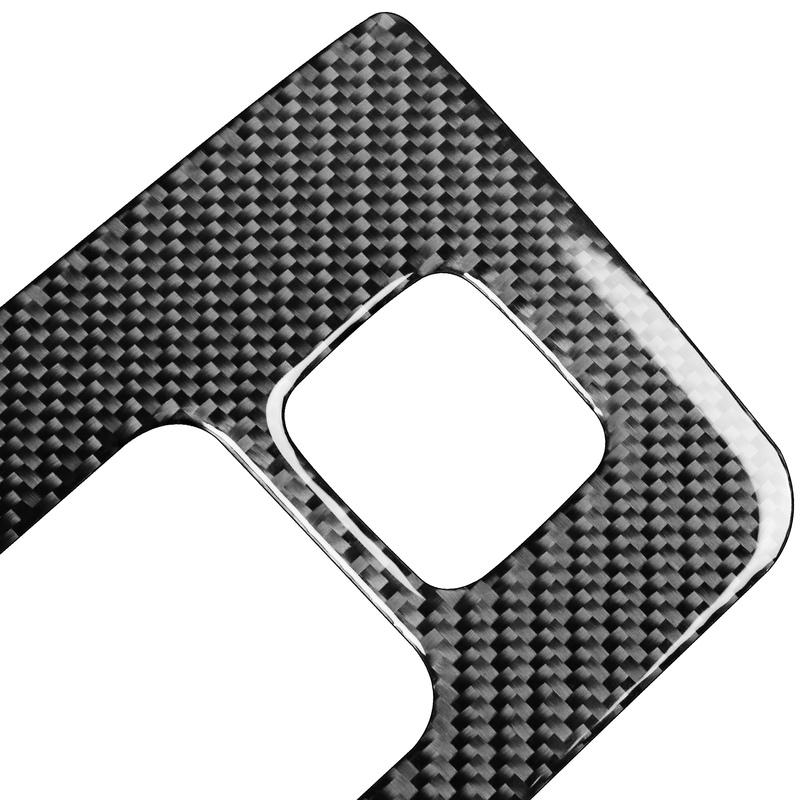 For Chevrolet Silverado 1500 2014-2018 Real Carbon Fiber Sticker Rear Storage Control Panel Car Ide Decorative Accessories