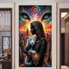 Large Size Mosaic DIY Full Diamond Painting Kits Art Fantasy Girl Leopard and Dream Catcher Embroidery Cross Stitch Rhinestones