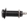 Guitar Threaded Jack Replacement Brass Straight Output Endpin for Electric Guitar Bass Gun Black