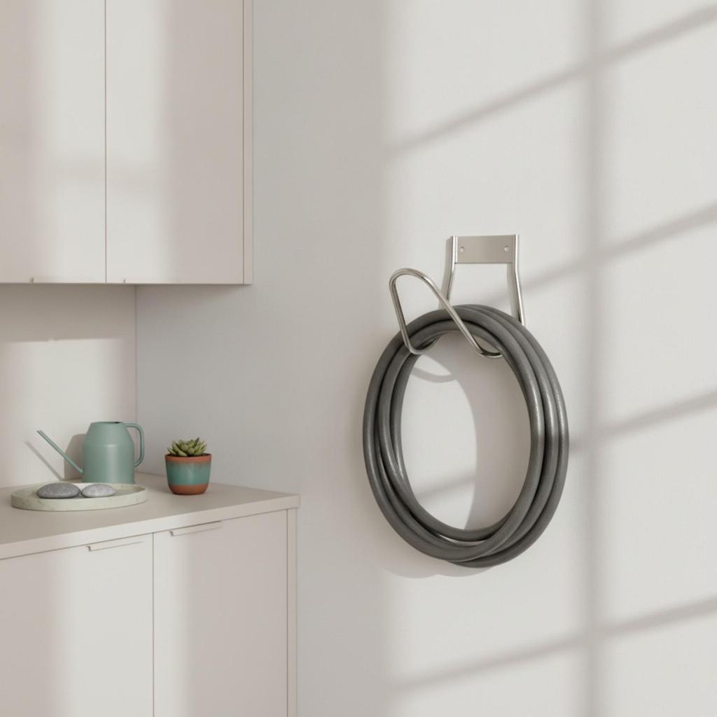 Garden Hose Hanger Stainless Steel WallMounted Holder Hook RustResistant for Gardeners,