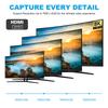 HD-011-A8K06 90-Degree Up Angled HDMI Male to HDMI 2.1 Female Adapter Coupler 8K 60Hz HDTV L-Shaped HD Video Output Extender Convertor