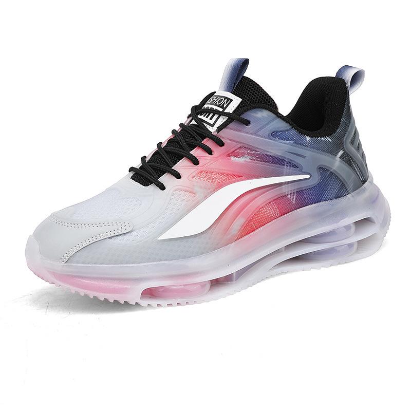 Korean Gradient Lightweight Mesh Running Shoes for Men - Fashionable, Comfortable, Casual Dad Sneakers