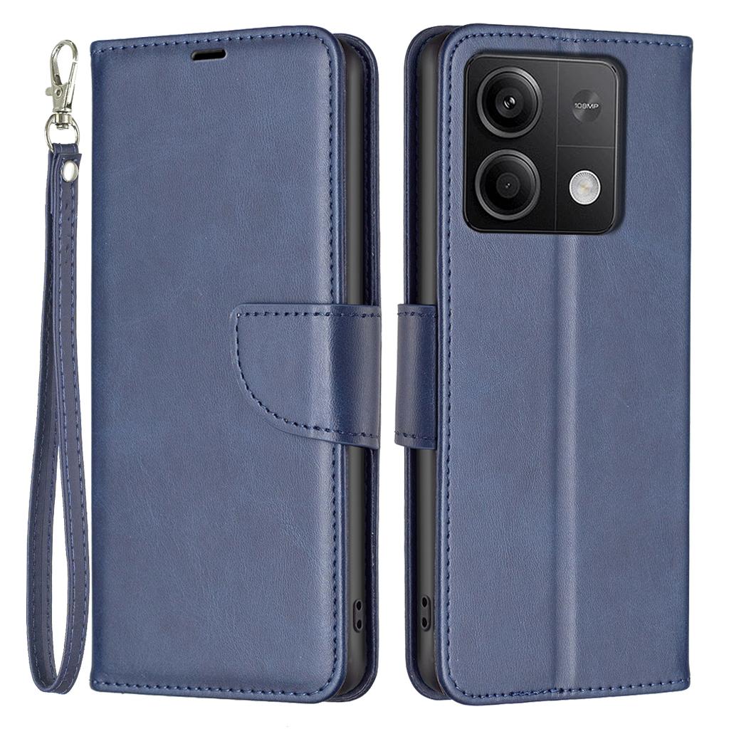 For Xiaomi Redmi Note 13 5G Leather Case Shockproof TPU Stand Solid Color Phone Cover