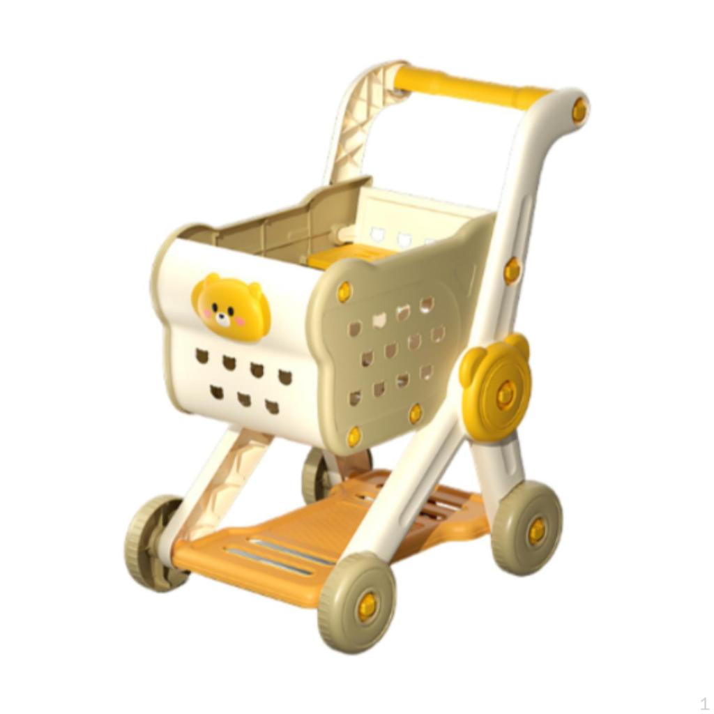 Kids Shopping Cart Toy Grocery Carts Funny,Early Educational,Supermarket Handcart Trolley Play