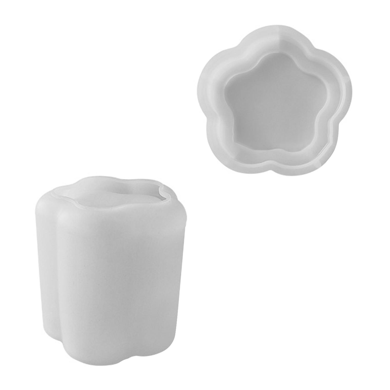 

Коробка для хранения, силиконовая форма, шкатулка для драгоценностей в форме цветка, формы для эпоксидной смолы, ароматерапия, гипсовая банка для свечей, домашний декор B