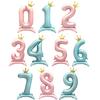 42inch Pink Blue Crown Number Foil Balloons Birthday Party Wedding Xmas Decoration Digital Ballon Kids Baby Shower Air Globos