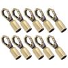 10 Sets Rope End Snap Hook Zinc Alloy 8mm Hole Hanging Bell Snap Fittings and 10mm Screws for