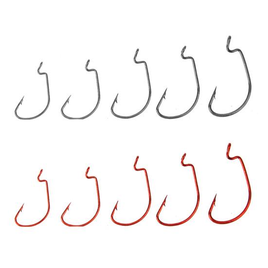 50Pcs Fishhook with Storage Box Rustproof Corrosion Resistant Easy to Use Barbed Carp Fishing Hook Outdoor Fishing Gear