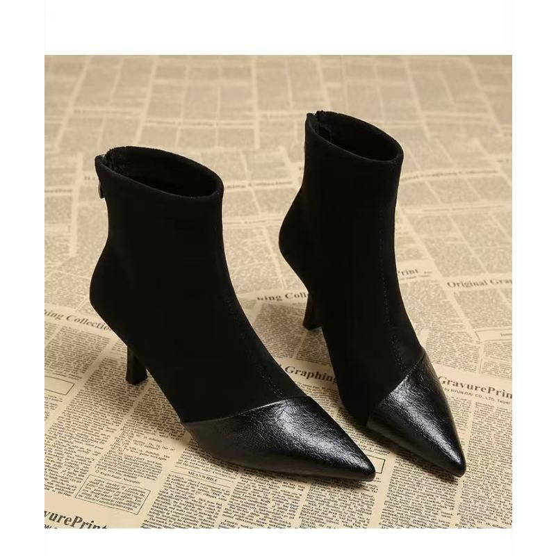 2026 Invernali Nuova Marca Stivaletti Donna Moda Punta Appuntita Eleganti Stivaletti alla Caviglia da Donna Tacco Alto Sottile Scarpe Décolleté da Sera