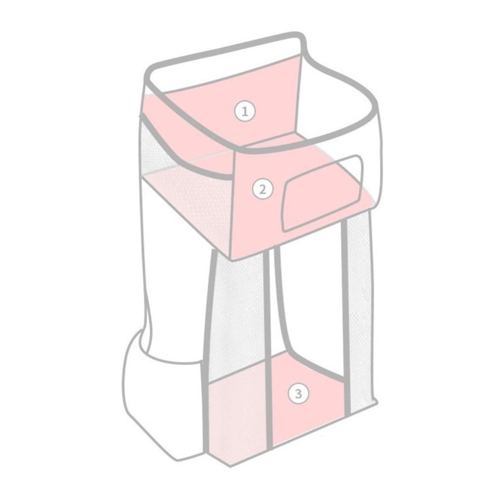 Organizator portabil pentru pătuț de copii Geantă pentru agățat pentru copii esențiale pentru depozitare scutece Geantă pentru leagăn Set de lenjerie de pat Saci pentru scutece