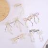 Imitation Pearls Bead Bowknot Hairpin Stylish Barrette Accessory for Women Girls