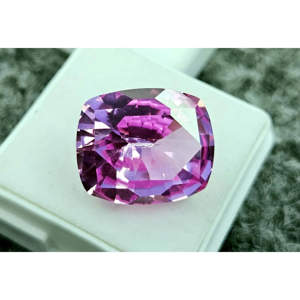 17-18 Ct Natural Pink Sapphire Cushion Cut Stunning Certified Loose Gemstone
