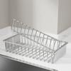 Stainless Steel Chopstick Spoon Storage Rack Silver Cutlery Storage Basket  for Kitchen