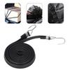 10Pcs Bungee Strap 2cm Width Black High Elasticity Heavy Duty Bungee Cords with Hook for Outdoor Activities