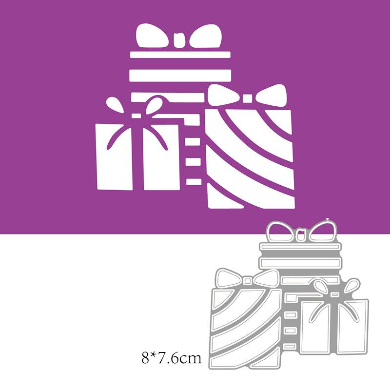 Holiday Gift Design Style Metal Cutting Die Stencil for DIY Scrapbooking Album Photo Embossing Paper Card Craft Decor