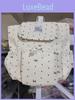 College Style Bow Dot Nylon Backpack For School And Travel With Laptop Storage