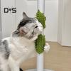 1/2Pcs Multifunctional Cat Self-Care Brush with Adjustable Strap Table Leg Mount Kitten Self Grooming Brush Soft Bristles Pet Scratcher Massage Comb