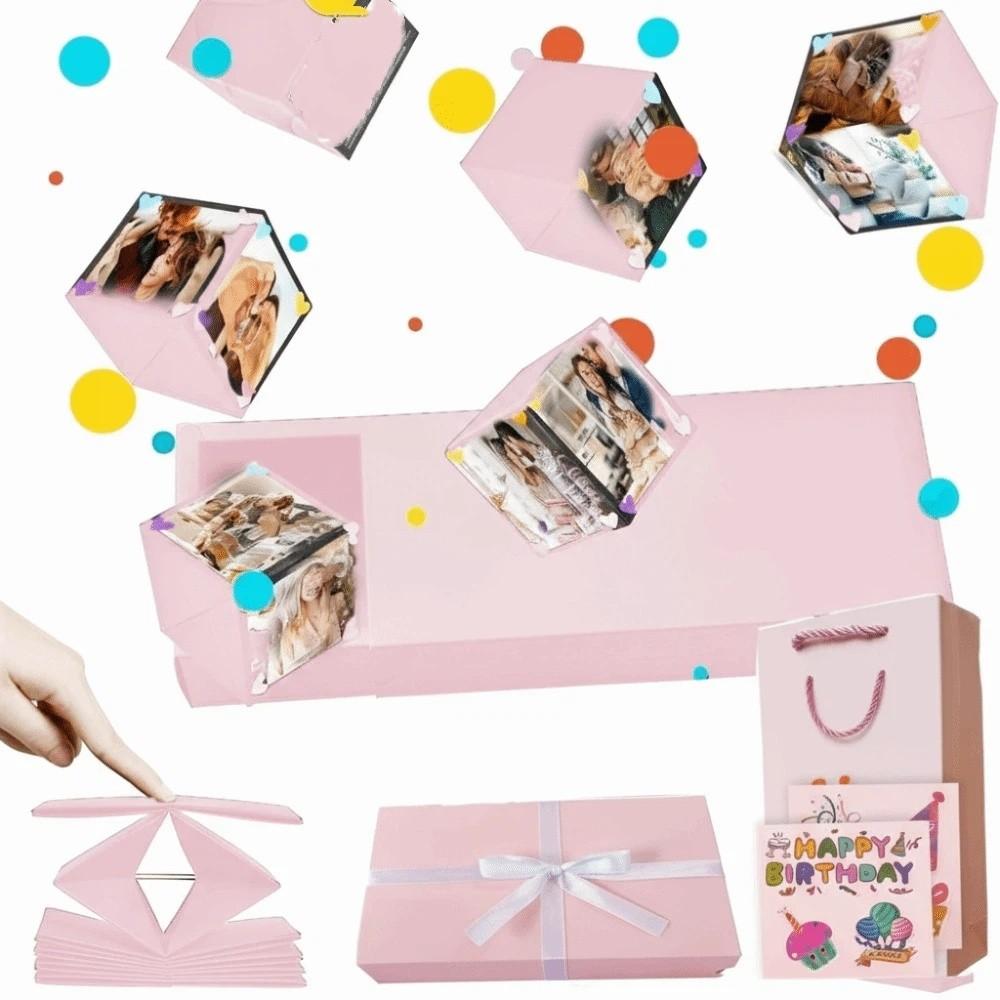 Handmade Surprise Jumping Gift Box Romantic Red Envelope Gift Box  Gift Giving розовый