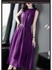 Elegant Waist-Cinching Sleeveless Chiffon Dress - Summer 2026 Collection