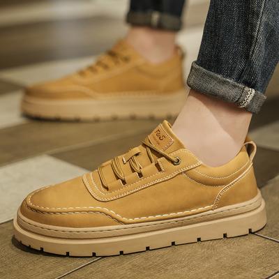 Fashion Trendy Men's Leather Shoes Leisure Fashion Designer Style Fashion Business Party Office Outdoor Walking Men's Board Shoes