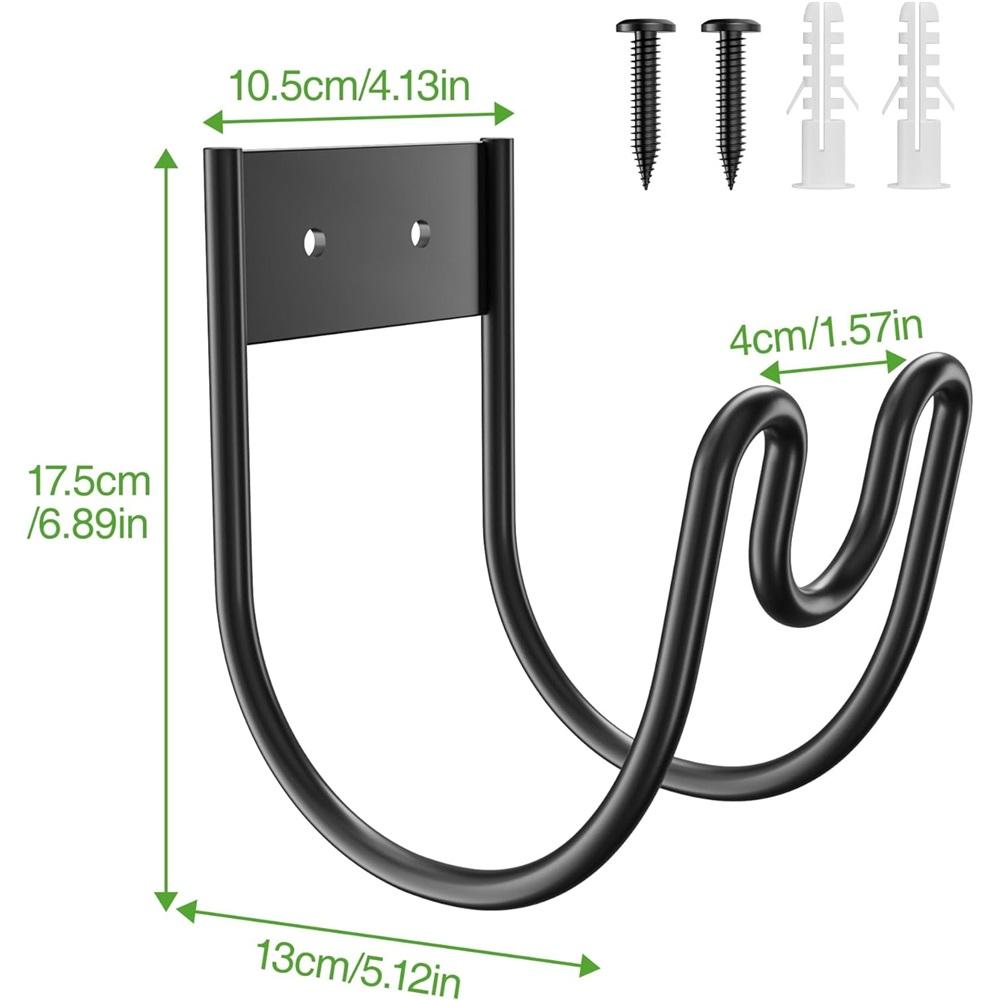 Garden Pipe Rack - Metal Pipe Bracket - Wall-Mounted Pipe Hanger