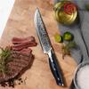 5 ''nóż do steków VG10 japoński damaszek ze stali nierdzewnej narzędzie do pizzy narzędzia kuchenne sztućce szefa kuchni z uchwytem G10 GRANDHARP