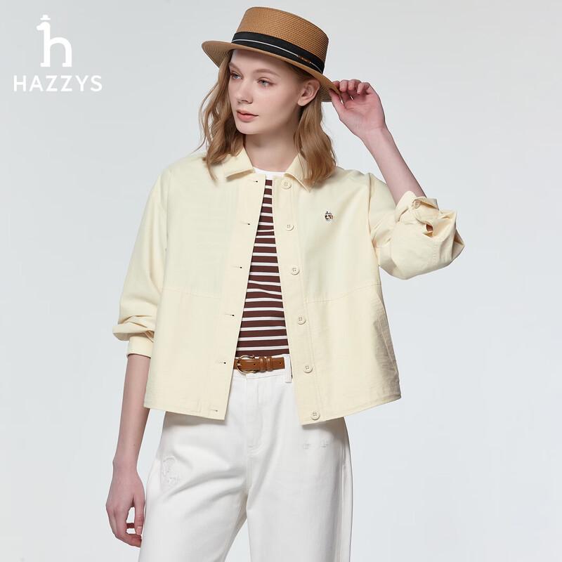 HAZZYS Women s PHIZ Series Loose Short Oxford Shirt XL