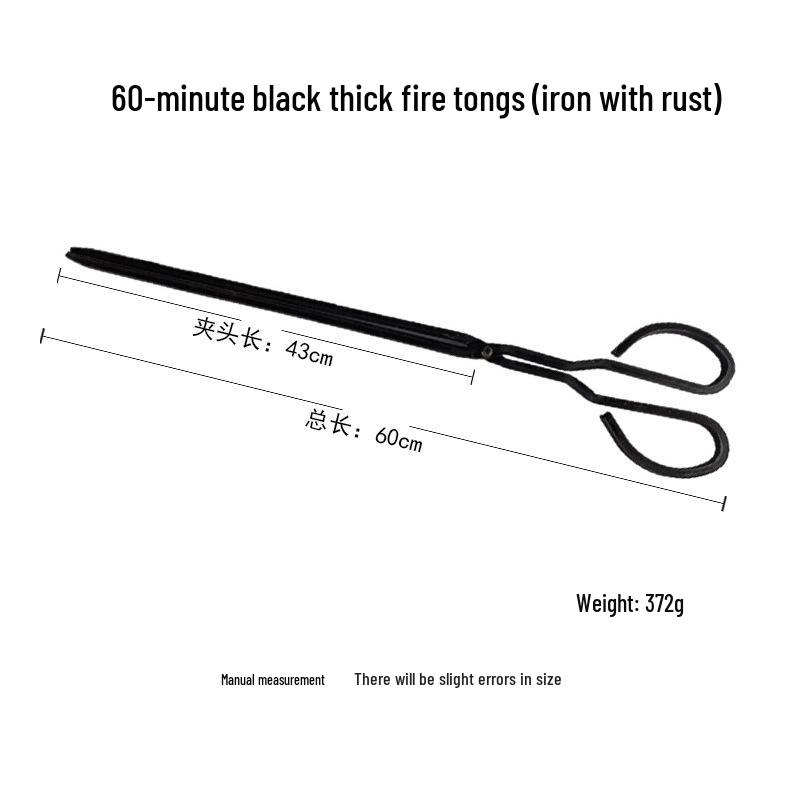 Clești extra lungi pentru cărbune pentru grătar în aer liber și aragaz de uz casnic