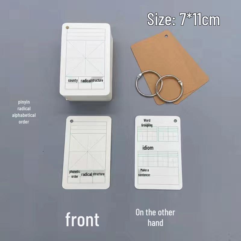 DIY Blank Postcards: Creative Writing, English Word, and Pinyin Greeting Cards